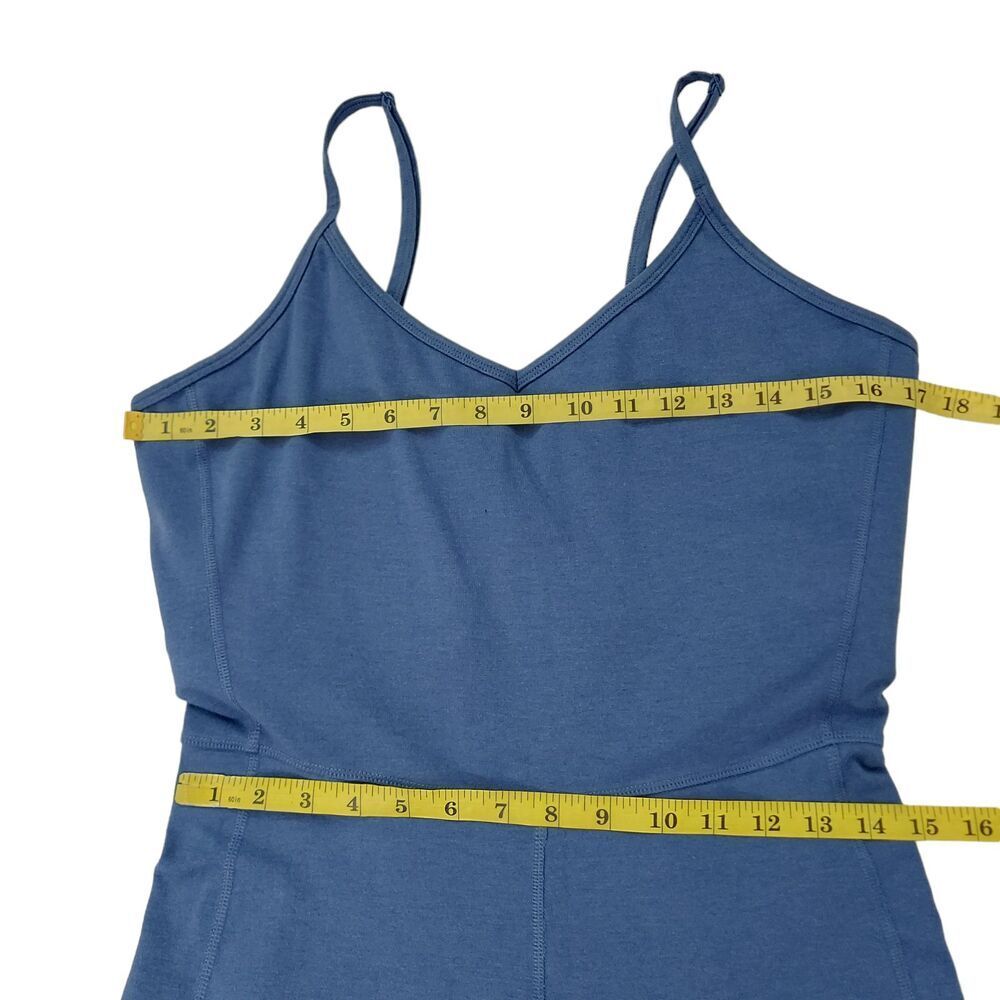 Old Navy Active Powerchill Cami Bodysuit 7/8 Built-In Bra Womens XL Blue - Picture 10 of 12